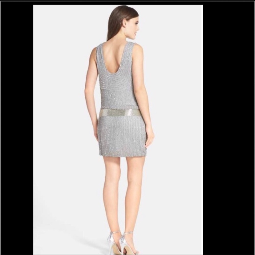 Adrianna Papell fully beaded low back dressy dress - Picture 8 of 16